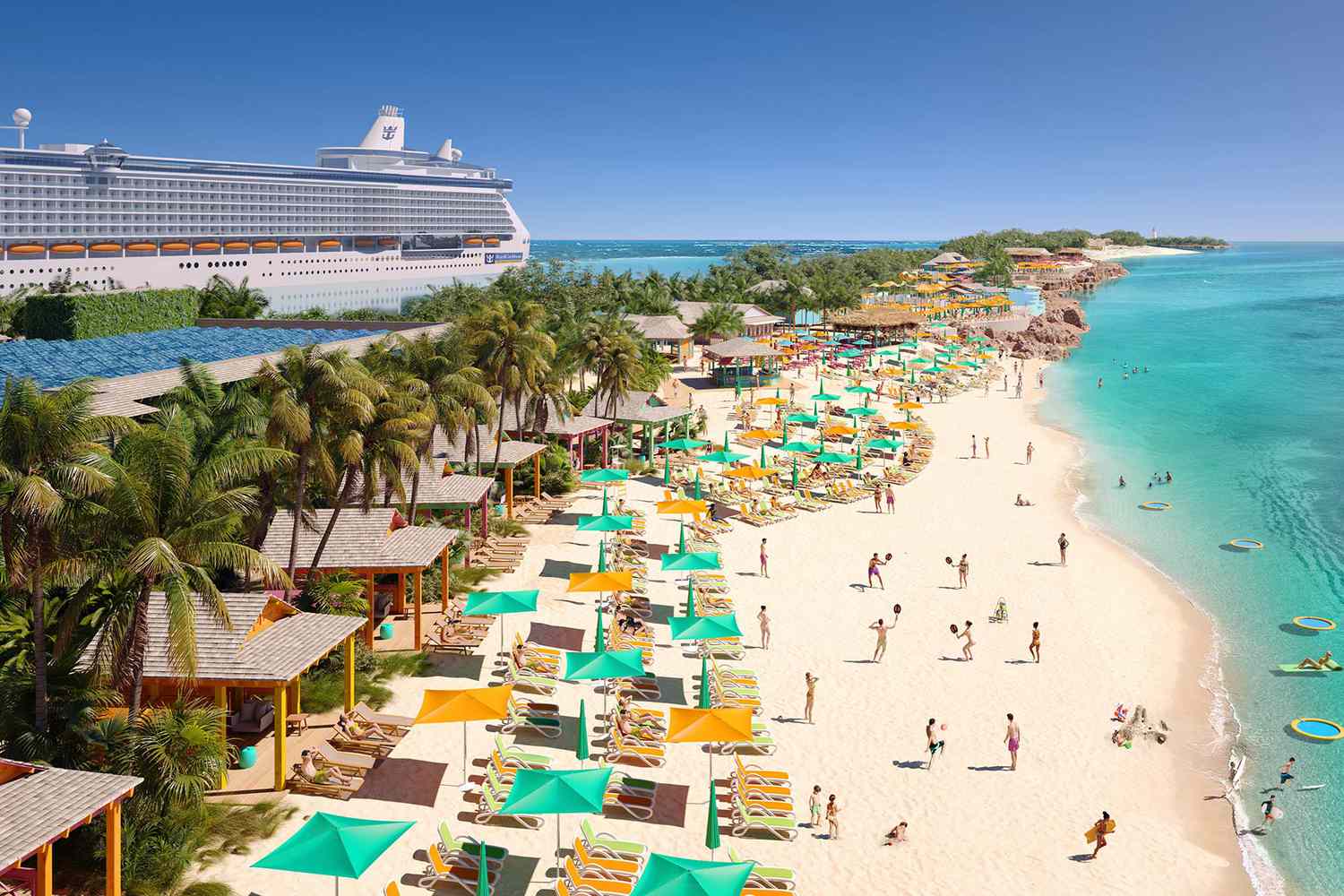 Royal Caribbean abrirá un club de playa en las Bahamas en 2025